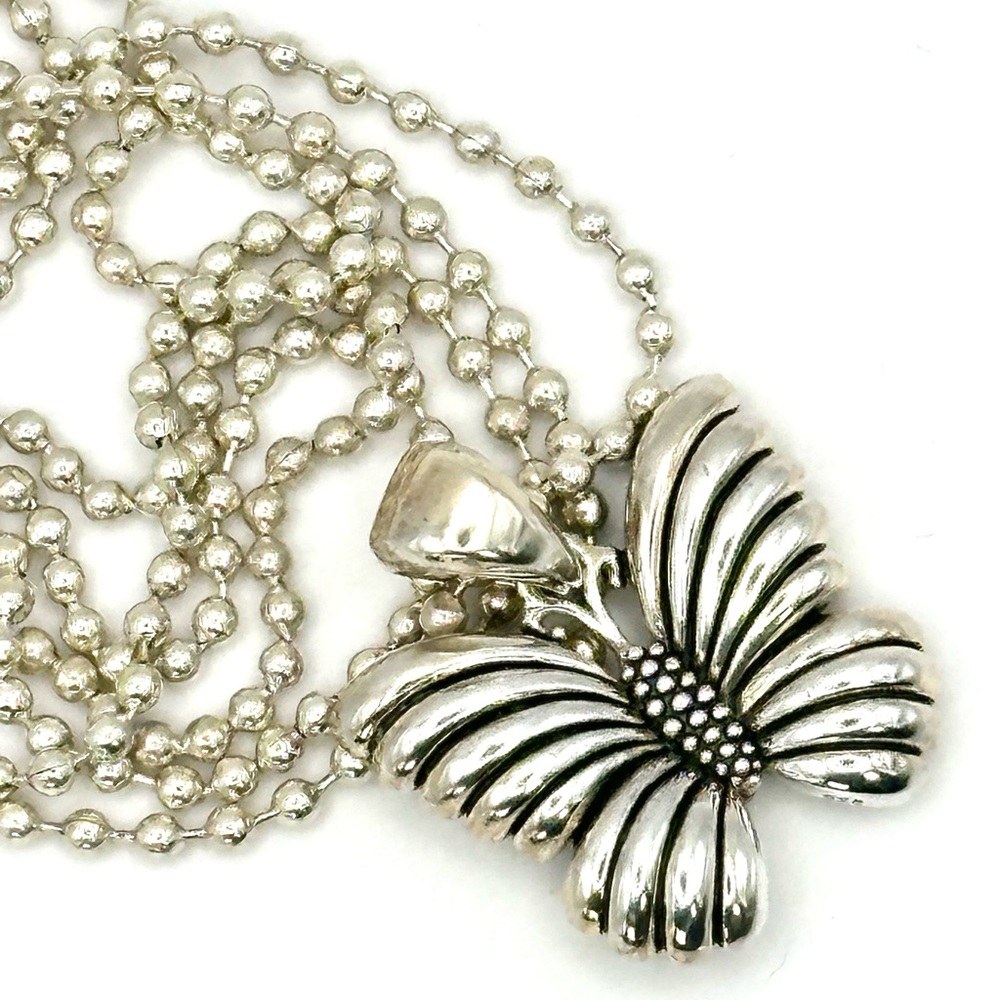 Lagos Sterling Silver 925 Butterfly Pendant Necklace Rare Wonders Collection